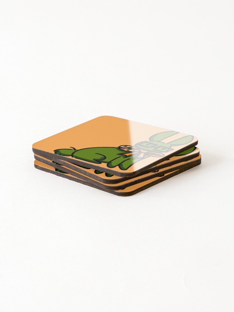 Thumbnail 4 of 5, Coasters (Set of 4), Jake English Rabbit designed and sold by TransDust.