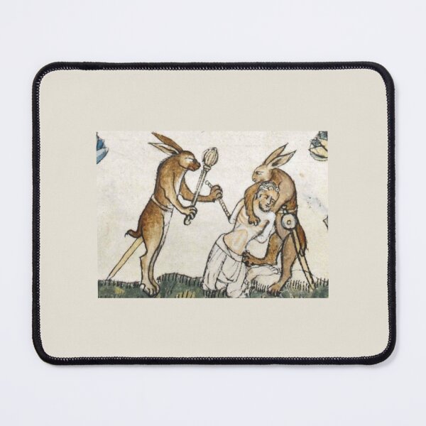 Item preview, "The Brotherhood of the Sly Rabbits", medieval painting, 8th century AD designed and sold by PatronesKawai.