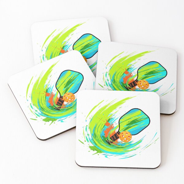 Item preview, Pickleball Racket & Ball Watercolor Art designed and sold by Dill with it.