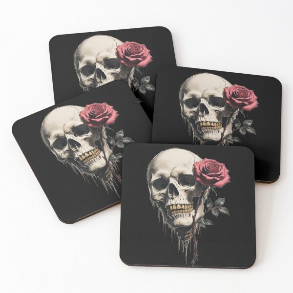 Item preview, skull flower designed and sold by Mauvais Genre.