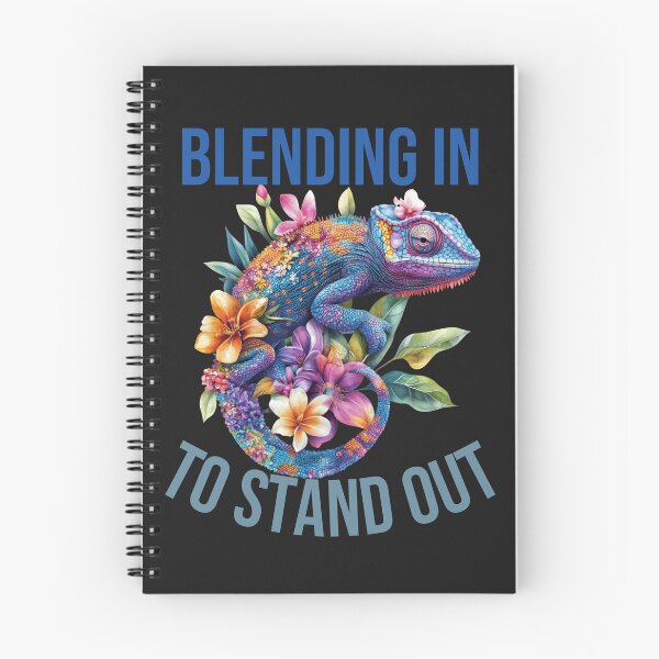 Item preview, Colorful Chameleon Art with Floral Detail and Bold Quote  designed and sold by Enchanted Orchid.