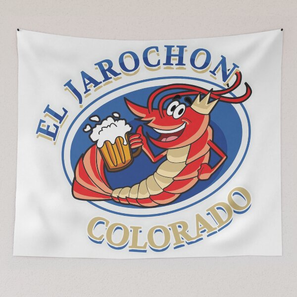 Item preview, the red jarochon, a very happy cartoon shrimp designed and sold by CecyLL.