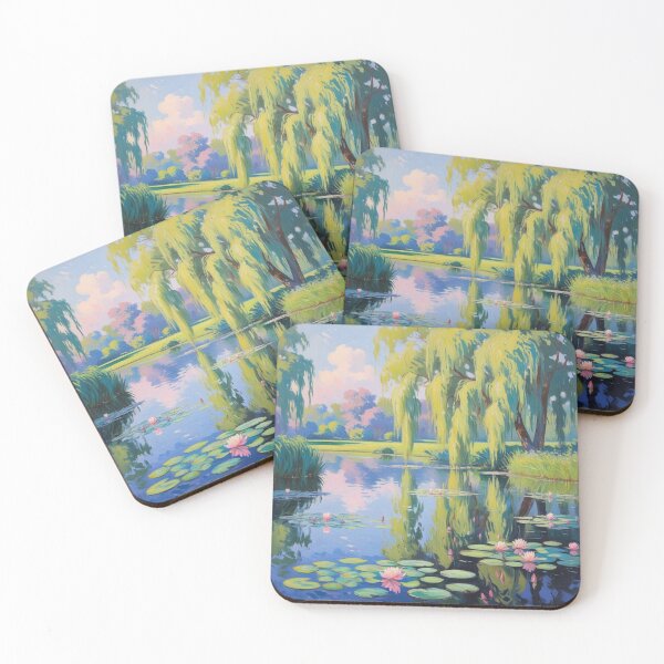 Item preview, Landscape - Forest, Lake, Trees, Willows, Watter Lilly  designed and sold by AlinaSCorner.
