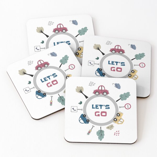 Item preview, Let's Go . Fun Cartoon Cars and Traffic Signs designed and sold by Mariana Shymkovych.