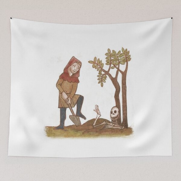 Item preview, "Digging Deep for the Dead Gobber", medieval painting, 7th century AD designed and sold by PatronesKawai.