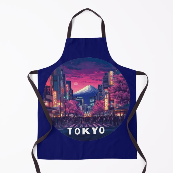 Item preview, Tokyo Shibuya & Mount Fuji designed and sold by Myra365Art.