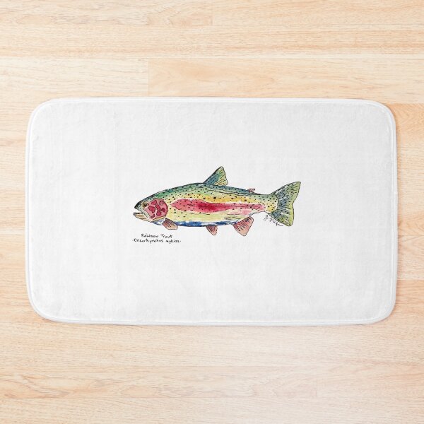 Item preview, Rainbow Trout Watercolor Illustration – Oncorhynchus mykiss by J Page Designs designed and sold by jpagedesigns.