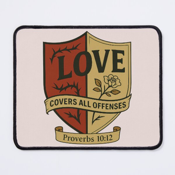 Item preview, Proverbs 10:12 – Love Covers All Offenses Bible Verse designed and sold by SimplySelim.