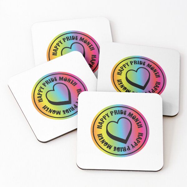 Item preview, Saludo de feliz mes del orgullo LGBTQIA con corazón, diseño de arcoíris degradado colorido. designed and sold by Jdawnink.