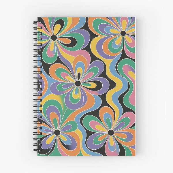 Item preview, Groovy Retro Floral Psychedelic Wave Pattern designed and sold by weirdfishes123.