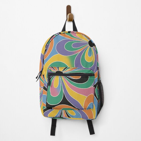 Item preview, Groovy Retro Floral Psychedelic Wave Pattern designed and sold by weirdfishes123.