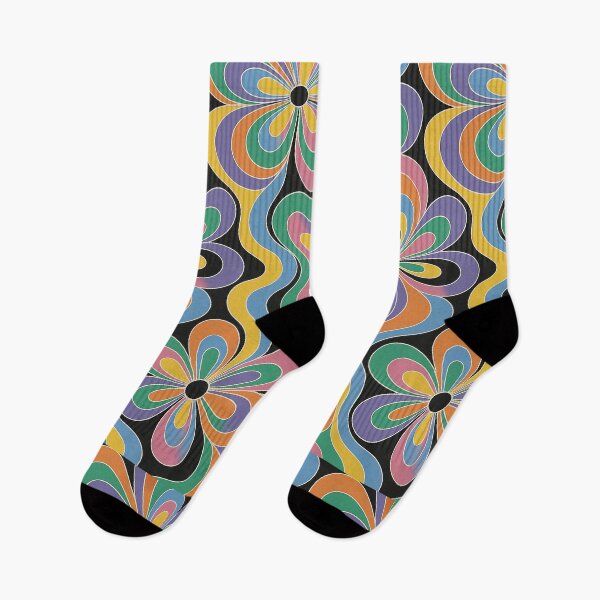 Item preview, Groovy Retro Floral Psychedelic Wave Pattern designed and sold by weirdfishes123.
