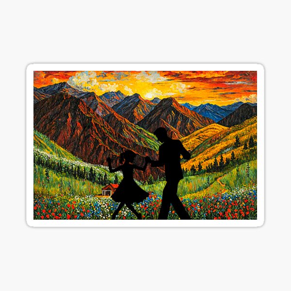 Father and Daughter Sticker