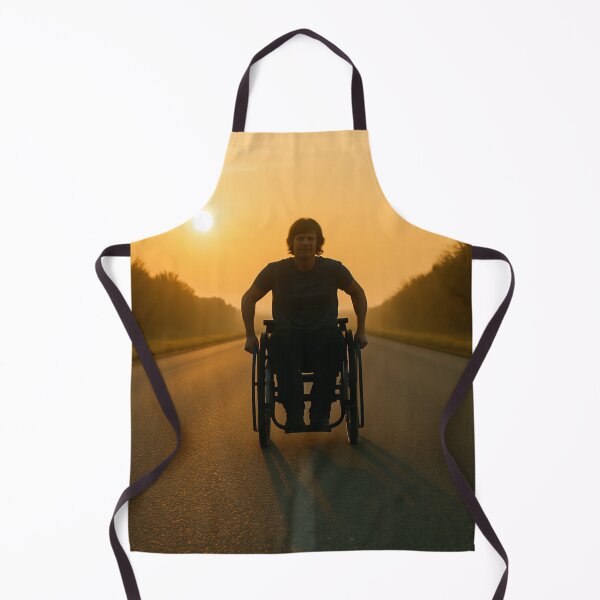 Item preview, "Pushing Forward – Wheelchair Journey at Sunrise" designed and sold by It's Wheelie Cool.