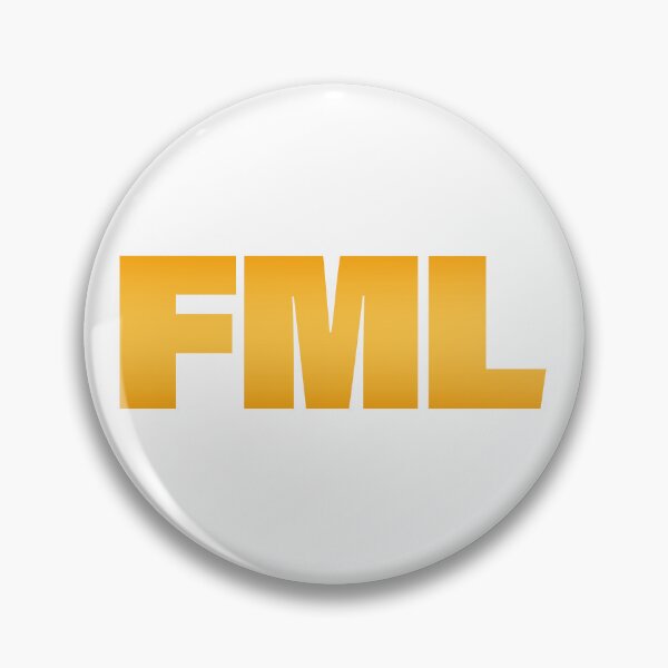 Item preview, FML in Yellow BOLD Typography designed and sold by Memes N Lore .