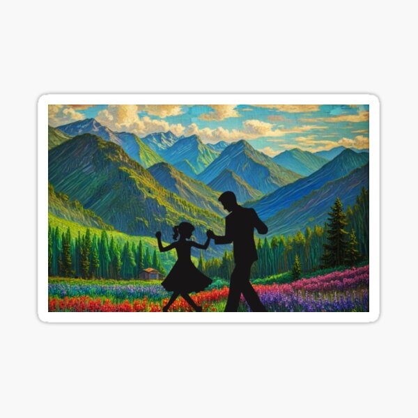 Father and Daughter Sticker