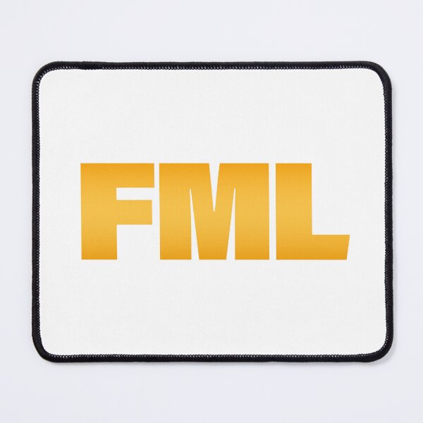 Item preview, FML in Yellow BOLD Typography designed and sold by Memes N Lore .