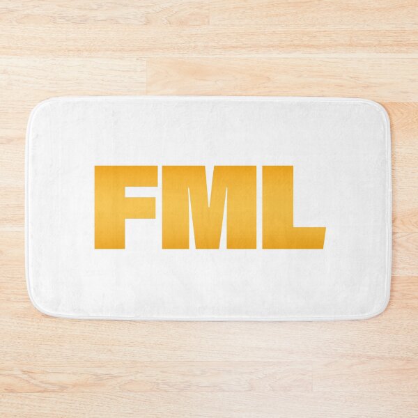 Item preview, FML in Yellow BOLD Typography designed and sold by Memes N Lore .