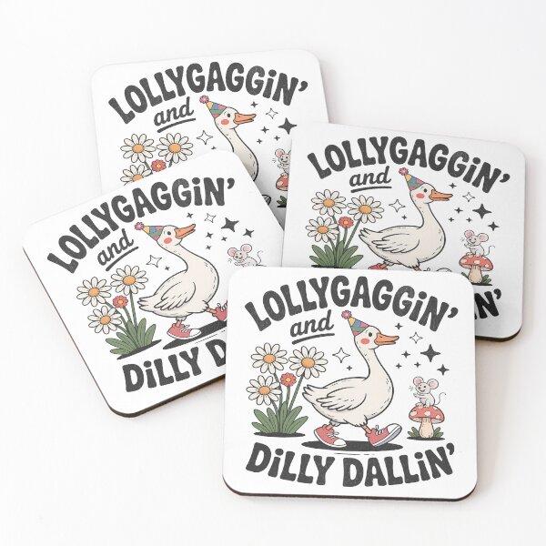 Item preview, Lollygaggin' and Dilly Dallin' - Silly Goose Cartoon designed and sold by BeansterNL.