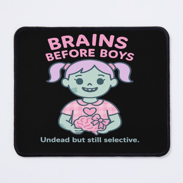 Item preview, Brains Before Boys designed and sold by PastimeMastery.