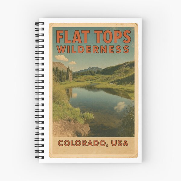 Item preview, Vintage Postcard of the Flat Tops Wilderness in Colorado designed and sold by JRRouse.