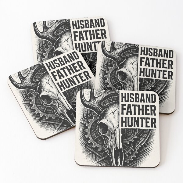 Item preview, "Husband Father Hunter Deer Skull Tattoo Shirt – Rugged Outdoorsman Design" designed and sold by Cgriffin18.