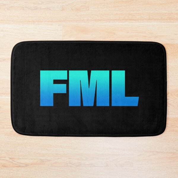 Item preview, FML in Blue and Teal BOLD Typography designed and sold by Memes N Lore .