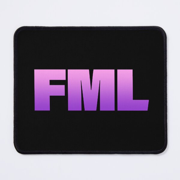 Item preview, FML in Pink and Violet BOLD Typography designed and sold by Memes N Lore .
