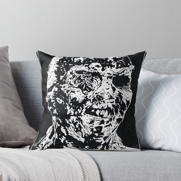 Item preview, WORM EYED ZOMBIE - Zombie (Black and White) designed and sold by FamousWeirdosRB.