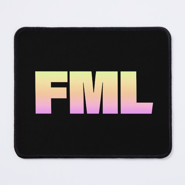 Item preview, FML in Neon Gradient BOLD Typography designed and sold by Memes N Lore .