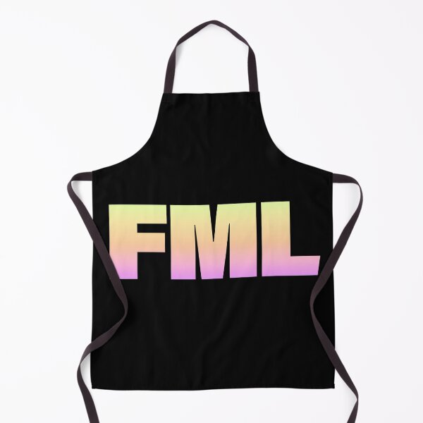 Item preview, FML in Neon Gradient BOLD Typography designed and sold by Memes N Lore .