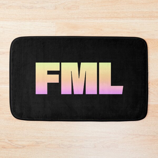 Item preview, FML in Neon Gradient BOLD Typography designed and sold by Memes N Lore .