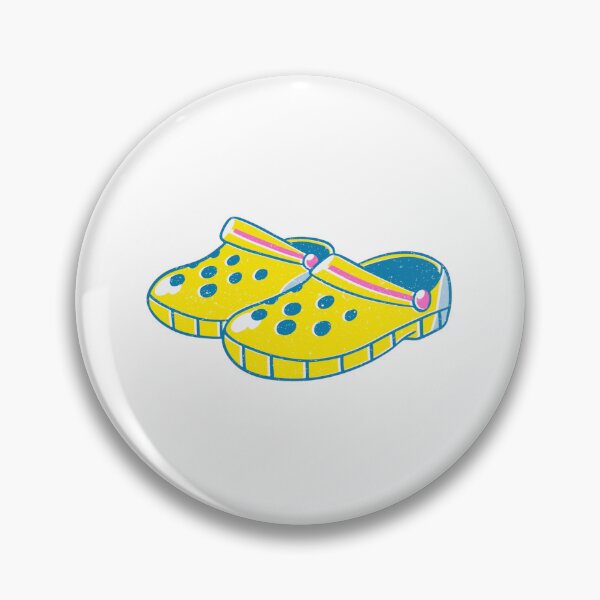Item preview, Cute Yellow and Blue Crocs – Kawaii Footwear Illustration designed and sold by Blueprint&co.