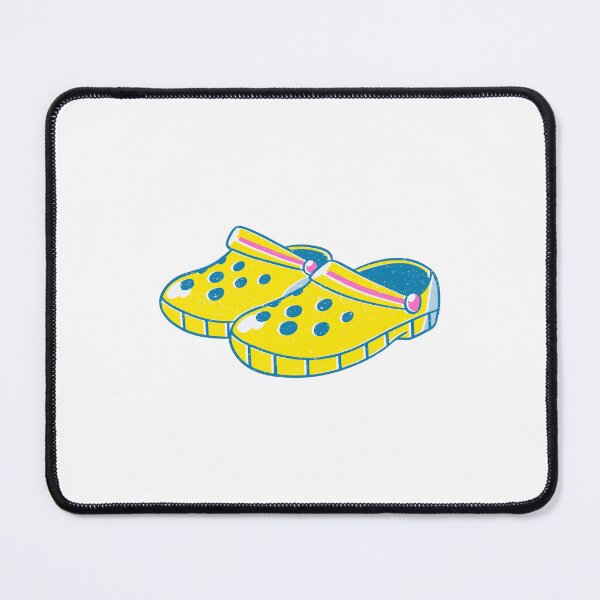 Item preview, Cute Yellow and Blue Crocs – Kawaii Footwear Illustration designed and sold by Blueprint&co.