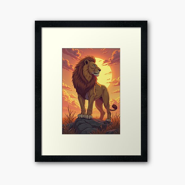 Vista previa del artículo con la obra «Soberano Leon Bajo Sol Poniente», diseñado y vendido por JonelleTshirts.