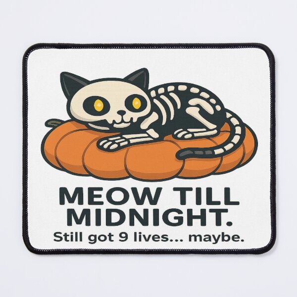 Item preview, Meow Till Midnight designed and sold by PastimeMastery.