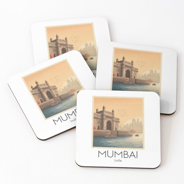 Item preview, A Vintage Illustration of Mumbai - India designed and sold by GoodOldVintage.