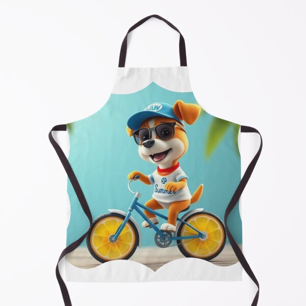 Item preview, Dog on a bike in summer designed and sold by ShimaiStore.