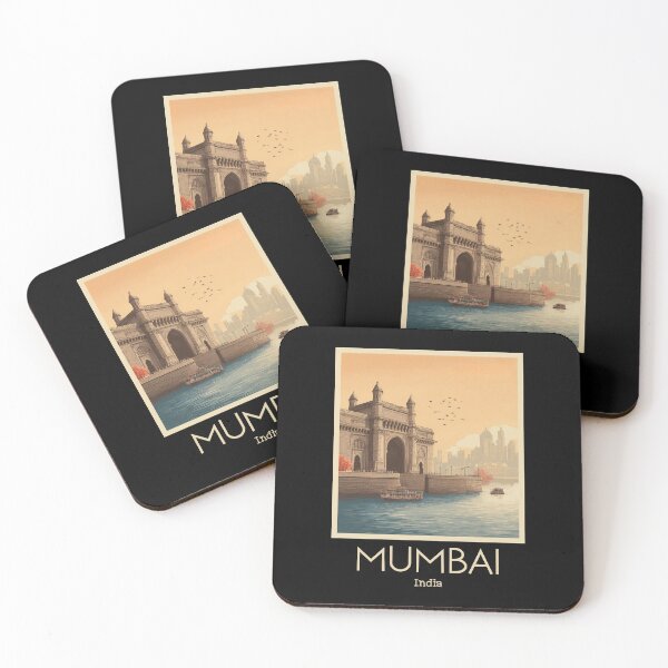 Item preview, A Vintage Illustration of Mumbai - India designed and sold by GoodOldVintage.