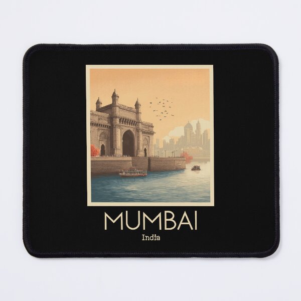 Item preview, A Vintage Illustration of Mumbai - India designed and sold by GoodOldVintage.