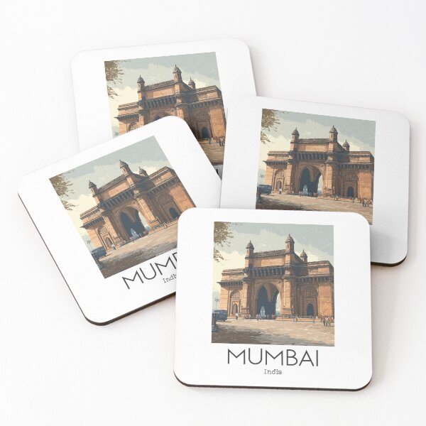 Item preview, A Vintage Illustration of Mumbai - India designed and sold by GoodOldVintage.