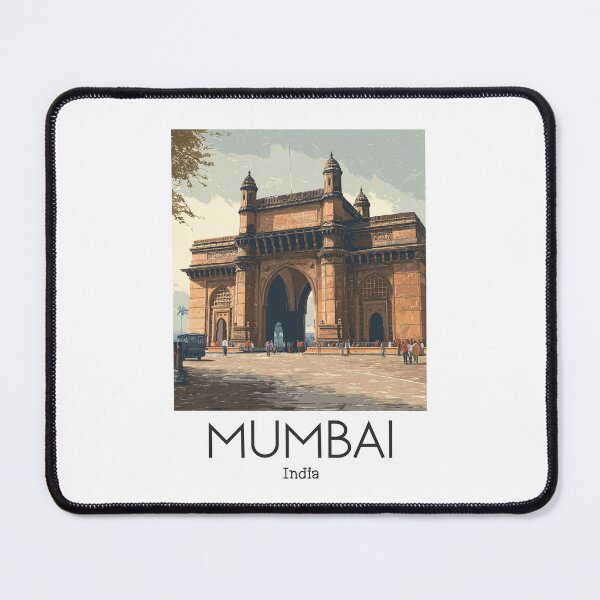 Item preview, A Vintage Illustration of Mumbai - India designed and sold by GoodOldVintage.