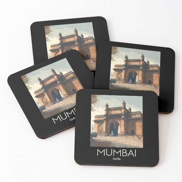 Item preview, A Vintage Illustration of Mumbai - India designed and sold by GoodOldVintage.