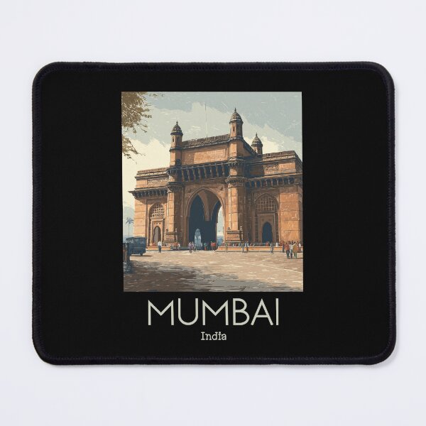 Item preview, A Vintage Illustration of Mumbai - India designed and sold by GoodOldVintage.