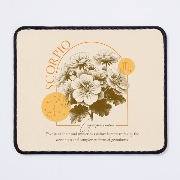 Item preview, Elegant Scorpio Zodiac Birth Flowers designed and sold by Lovemountain.