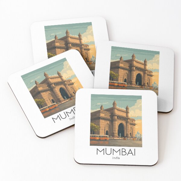 Item preview, A Vintage Illustration of Mumbai - India designed and sold by GoodOldVintage.