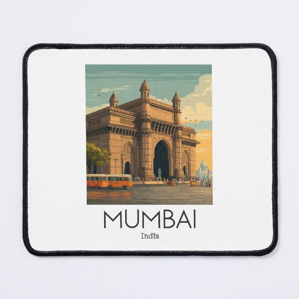Item preview, A Vintage Illustration of Mumbai - India designed and sold by GoodOldVintage.