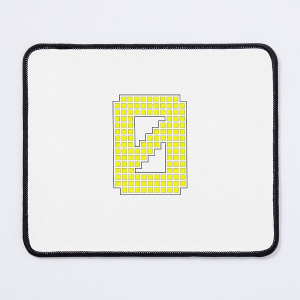 Item preview, Number 0 - Yellow Pixel Block Character designed and sold by PixelGlyphs.