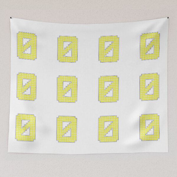 Item preview, Number 0 - Yellow Pixel Block Character designed and sold by PixelGlyphs.