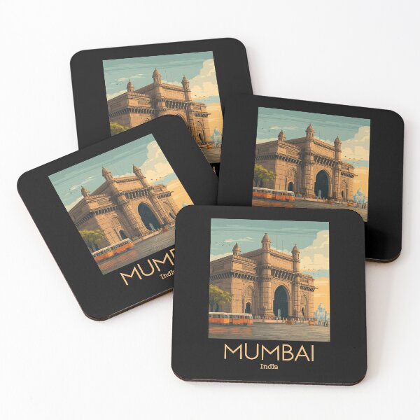 Item preview, A Vintage Illustration of Mumbai - India designed and sold by GoodOldVintage.